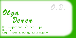 olga derer business card